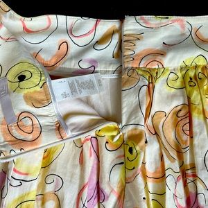 Flair summer skirt with lining.